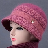 economico Cappelli-Per donna Cappello Cappelli Invernali Caldo Streetwear Quotidiano Ferie Lavorato a maglia Stampato Fiore