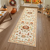 זול שטיחי אזור-Christmas Area Rug For Hallway Kitchen Bedroom Living Room Decoration Crystal Velvet Soft Non-Slip Washable Carpet Easy Clean Floor Mat Holiday Home Decor