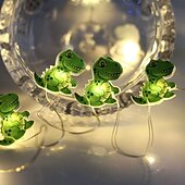 economico Strisce LED-Luci a stringa a LED in filo di rame, ghirlanda a forma di dinosauro, 2 m, 20 LED, alimentate a batteria, per Natale, matrimonio, compleanno, festa, vacanza, decorazione per cameretta dei bambini,