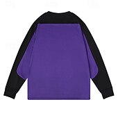 baratos Camisetas e Regatas de Corrida-Homens Bloco de cor Camisa de treino Blusa de corrida Primavera &amp; Outono Manga Longa Roupa Esportiva Academia Corrida Ginástica Preto Amarelo Roxo Roupa de esporte Roupas Esportivas