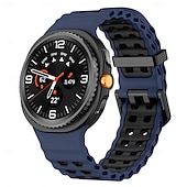 baratos Pulseiras de relógio Samsung-Pulseiras de Relógio para Samsung Galaxy Relógio 8 40/44mm Relógio 8 Classic 46mm Silicone Substituição Alça Impermeável Ajustável Mulheres Homens Pulseira Esportiva Fecho Moderno Banda do Oceano