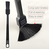 Недорогие Кухонная утварь и гаджеты-2 щетки для чистки кофемолки с тяжелой деревянной ручкой &amp;щетина для удаления пыли с древесины щеткой для эспрессо и нейлоновая щетка для эспрессо-машины