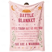 Недорогие Тонкие одеяла и пледы-Флисовые одеяла Плед для дивана Подарок Вдохновляющая цитата Мотивационный позитив Диван Кровать Декоративное одеяло Теплое одеяло Домашний декор