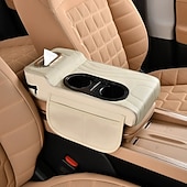 ieftine Husă Scaun Auto-Pernă cotieră consolă centrală auto nouă cu 2 suporturi pentru pahare, pernă de înălțire a cotierei 4 în 1, husă de pernă auto pentru cotiera auto, pentru toate anotimpurile