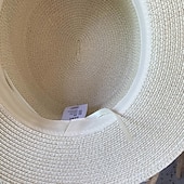 Χαμηλού Κόστους Καπέλα Γιορτής-Καπέλα Πολυεστέρας Άχυρο Ψάθινο καπέλο Καπέλο ηλίου Γάμου Αργίες Πάρτι Τσαγιού Ιπποδρομία κοκτέιλ Κομψό Βίντατζ Αντιηλιακή Προστασία Με Κορδέλες Ακουστικό Καπέλα