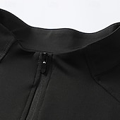 Χαμηλού Κόστους T-shirts και αμάνικα μπλουζάκια για τρέξιμο-Ανδρικά Μονόχρωμο Tricou de Alergat Πουκάμισο γυμναστικής Αθλητική κορυφή Φθινόπωρο / Χειμώνας Τρίμηνο φερμουάρ Μακρυμάνικο Ένδυση γυμναστικής και άθλησης Moale Αναπνέει