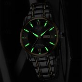 abordables Montres à quartz-La nouvelle montre pour hommes au cadran romain Deblve à la mode et tendance avec bracelet en alliage calendrier lumineux et affichage du jour. C'est un choix idéal pour une vie simple décontractée