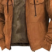 Χαμηλού Κόστους Fleece Hoodie-Ανδρικά Φούτερ με Κουκούλα Πλήρες φερμουάρ με φερμουάρ Fleece Hoodie Πράσινο Χακί Καφέ Με Κουκούλα Σκέτο Κουμπώσου Τσέπη Αθλήματα &amp; Ύπαιθρος Καθημερινά Αργίες Πολυεστέρας Κομψό στυλ street