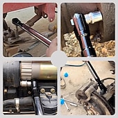 olcso Járműszolgáltatás-6 az 1-ben eltolt hosszabbítókulcs, elektromos racsnis kulcs levehető adapterrel, kompatibilis 1/2", 1/4" és 3/8" dugókulcsokkal, akkus ütvecsavarozó hosszabbító rúd autószerelő szerszámokhoz