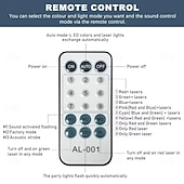 levne světla projektoru hvězdné galaxie-Disko světla zvukově aktivovaná párty světla s dálkovým ovládáním projektor stroboskopické osvětlení pro domácí dekoraci narozeninové karaoke vánoční bar show