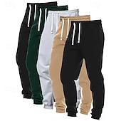 billige Joggesko-Herre Joggebukser Jogger Bukser Uformelle bukser Snorer Lomme Elastisk midje عادي Komfort Full lengde utendørs Daglig Enkel Klassisk Stil 1 2