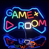 economico Luci decorative-1 pz luce al neon a led per sala eSport luce da parete decorativa per stile gaming luce da tavolo per stile controller luce al neon per macchina da gioco luce d'atmosfera a led alimentatore usb