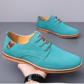 abordables Occasionnel-Homme Basket Chaussures de confort Marche Occasionnel Quotidien Soirée &amp; Fête Daim Chaud À lacets Brun foncé Noir Jaune Été Printemps