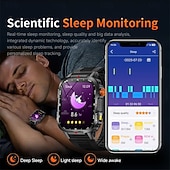 Nowy globalny smartwatch 2,01 cala, 1100 mAh, duża bateria, kompas LED, męski zegarek sportowy do użytku na świeżym powietrzu, asystent głosowy, połączenia bezprzewodowe tanie Inteligentne bransoletki-Nowy globalny smartwatch 2,01 cala, 1100 mAh, duża bateria, kompas LED, męski zegarek sportowy do użytku na świeżym powietrzu, asystent głosowy, połączenia bezprzewodowe