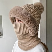 levne Klobouky-Dámské Čepice Zimní čepice Větruvzdorné Teplý ulice Denní Víkend Úplet Čistá barva