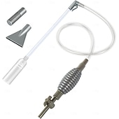 ieftine Produse de curatat-Aspirator manual pentru pietriș, 1,7/2,6 m, cu sifon profesional 3 în 1 pentru acvariu, cu supapă de debit reglabilă - schimbător de apă &amp;îndepărtare a resturilor, instrument de curățare a acvariului