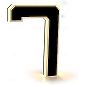 olcso Dekoratív fények-megvilágított házszámok kültérre, vízálló megvilágított címtábla, 12 V-os modern LED-es háttérvilágítású házszám otthonra, garázsba, üzletbe