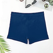 זול שחיית טרנקים ומכנסי לוח-בגדי ריקוד גברים מכנסי שורט בגדי ים מכנסי שחייה תחתונים מתיחה נושם תחתיות שרוך גלישה ביקיני צלילה טלאים קיץ