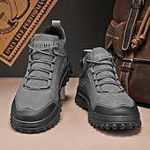 baratos Botas de caminhada-calçados esportivos pretos para caminhada masculinos – tênis duráveis para atividades ao ar livre, para corrida em trilha, caminhada e conforto diário