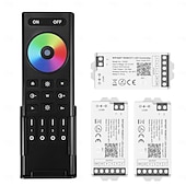 cheap Lamp Bases &amp; Connectors-WiFi Remote Controller Kit for RGB CCT RGBW Dimming LED Strip Lights 4-Zone 2.4G Wireless Control  DC12-24V 5-in-1 LED Controller Compatible with Alexa Google Home Smart Life Tuya APP