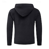 preiswerte Herrenpullover-Herren Pullover Strickpullover Gerippt Stricken Normale Oberteile Knöpfe Gestrickt Einfach Mit Kapuze Mode Basic Urlaub Alltagskleidung Bekleidung Herbst Winter Schwarz Hellgrau S M L