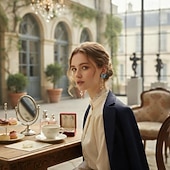 economico Anelli da donna-eleganti orecchini pendenti a farfalla – orecchini pendenti a catena lunga in argento con dettagli in cristallo per donna