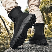 economico Scarponi da trekking-stivali da combattimento impermeabili marroni da uomo con suola ammortizzante e supporto rinforzato alla caviglia, calzature tattiche resistenti per lavoro, escursionismo e campeggio