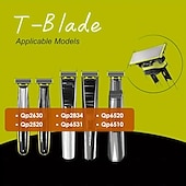 baratos Ferramentas Manuais-Lâminas de reposição para barbeador compatíveis com aparador elétrico philips one blade qp2520 qp2630 qp2515 qp6510 qp6520 qp6530