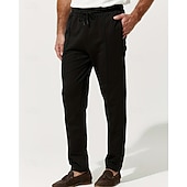 Herre Joggebukser Bukser Plisserte bukser Snorer Lomme Elastisk midje عادي Komfort Sport & Utendørs Daglig Mote Fritid Svart Grå Mikroelastisk billige Rett ben-Herre Joggebukser Bukser Plisserte bukser Snorer Lomme Elastisk midje عادي Komfort Sport & Utendørs Daglig Mote Fritid Svart Grå Mikroelastisk