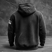  4 luglio 2026 250° Giorno della Memoria Felpa Uomo con Cappuccio Streetwear Bandiera USA Collo a Giro Manica Lunga Casual Outdoor Stradale