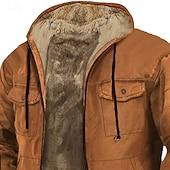 Χαμηλού Κόστους Fleece Hoodie-Ανδρικά Φούτερ με Κουκούλα Πλήρες φερμουάρ με φερμουάρ Fleece Hoodie Πράσινο Χακί Καφέ Με Κουκούλα Σκέτο Κουμπώσου Τσέπη Αθλήματα &amp; Ύπαιθρος Καθημερινά Αργίες Πολυεστέρας Κομψό στυλ street