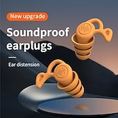 olcso Személyes ápolás és egészség-Újrahasználható szilikon füldugók Zajcsökkentő alváshoz füldugók Kényelmes, puha hallásvédelem horkoláshoz, úszáshoz és csendes éjszakai pihenéshez