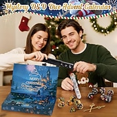 baratos Calendário do Advento-calendário do advento de natal 2025, conjunto de dados misteriosos dnd calendário do advento de férias 24 dias, surpresa d &amp;d presentes, adequado para RPG de masmorras e dragões, mtg, jogo de mesa de