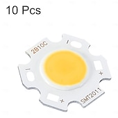 preiswerte LED-Kolbenlichter-5 Stück 10 Stück COB-LED-Lichtchipperlen, leuchtende Oberfläche 11 mm, 3/5/7/10 W, 260 mA, DIY-Energiesparlampe für Scheinwerfer, Flutlicht, Packung mit warmweißem/weißem/natürlichem Licht