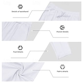 economico Gamba Dritta-Per uomo Pantaloni da tuta Pantaloni Pantaloni della tuta a gamba dritta Coulisse Tasca Elastico in vita Semplice Comodità Sport all'Aperto Quotidiano Moda Casual Verde militare Nero Micro-elastico