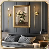 Недорогие Снижено до $30-Настенный подсвечник 1 шт. / 2 шт. большой витой подсвечник для свечей настенный металлический подсвечник для столовой, гостиной, офиса, спальни