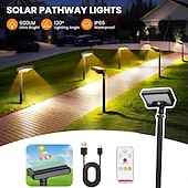 cheap Pathway Lights &amp; Lanterns-92led Tri Color Switching Solar Lawn Light Motion Sensor Channel Light Usb Power Supply Adjustable Angle Garden Courtyard Lighting  1PC