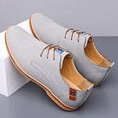 abordables Occasionnel-Homme Basket Chaussures de confort Marche Occasionnel Quotidien Soirée &amp; Fête Daim Chaud À lacets Brun foncé Noir Jaune Été Printemps