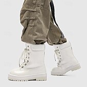 economico Stivali da lavoro-stivali da lavoro impermeabili arancioni da uomo: design robusto con supporto alto per la caviglia, ideali per lavori all'aperto e uso intensivo