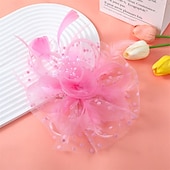 billige Fascinatorer-fascinators Tyll Fedora Bryllup Te Fest Hesteløp cocktail Elegant Årgang Enkel Med Fjær Hodeplagg Hodeplagg