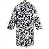 preiswerte Sherpa-Jacken-Damen Mantel Kunstpelzmantel Warm Bequem Knöpfe Pelze &amp; Leder Mode Lässig Farbblock Urlaub Straße Lässig Alltagskleidung Lang Umlegekragen Normale Passform Langarm Oberbekleidung Weiß Braun Herbst