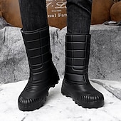 abordables Botas de invierno y nieve-Botas de nieve impermeables marrones para hombre: aislantes y duraderas, perfectas para deportes de invierno, raquetas de nieve y aventuras al aire libre.