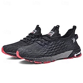 ieftine Adidași casual-Adidași sport albaștri pentru bărbați, din plasă, cu partea superioară respirabilă din tricot și talpă absorbantă de șocuri, pantofi sport ușori pentru sală, antrenament și purtare zilnică