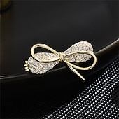 お買い得  ピン＆ブローチ-ブローチ バタフライ ファッション オリジナル シンプル ブローチ ジュエリー ゴールド 用途 結婚式 パーティー 贈り物 婚約 プロムドレス 祭り