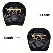 voordelige Voertuigservice-2 stuks schattige dieren auto hoofdsteun hoes - dubbelzijdig bedrukt ontwerp, elastische niet-gevulde pasvorm autostoel beschermers, krasbestendige hoofdsteun decoratie voor auto&#039;s, vrachtwagens,