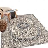 abordables Alfombras-Alfombras de área marroquíes para sala de estar y dormitorio alfombra de lujo vintage gran alfombra de área al lado del sofá y de la mesa de café suave antideslizante y lavable a máquina decoración