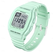 cheap Digital Watches-SANDA Gift for Women Men Digital Watch Large Dial Outdoor Sports Casual Luminous Calendar Date Waterproof Silicone Watch