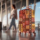 cheap Home Wear &amp; Home Slippers-Art Style Printed Luggage Cover Stretch Suitcase Protector Elastic Travel Baggage Cover