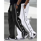 economico Gamba Dritta-Confezioni multiple 2 pezzi Per uomo Nero + Cachi Pantaloni da tuta Pantaloni Pantaloni della tuta a gamba dritta Coulisse Elastico in vita Semplice Sport &amp; Outdoor Abbigliamento quotidiano Poliestere