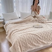 billiga Filtar och plädar-lammull sherpa korallfleecefilt mjuk mysig pläd sofföverdrag tupplurfilt kontorsanvändning året runt luftkonditioneringsfilt liten lätt filt